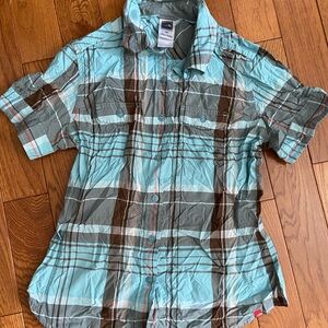 Plaid Short Sleeve The North Face Button-Up Shirt